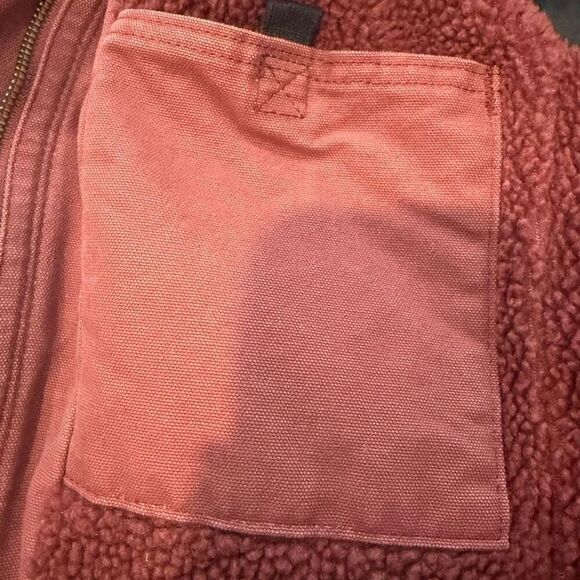 Carhartt Sandstone Berkley Sherpa Lined Canvas Hooded Barn Coat Size S (4/6) - Picture 6 of 12